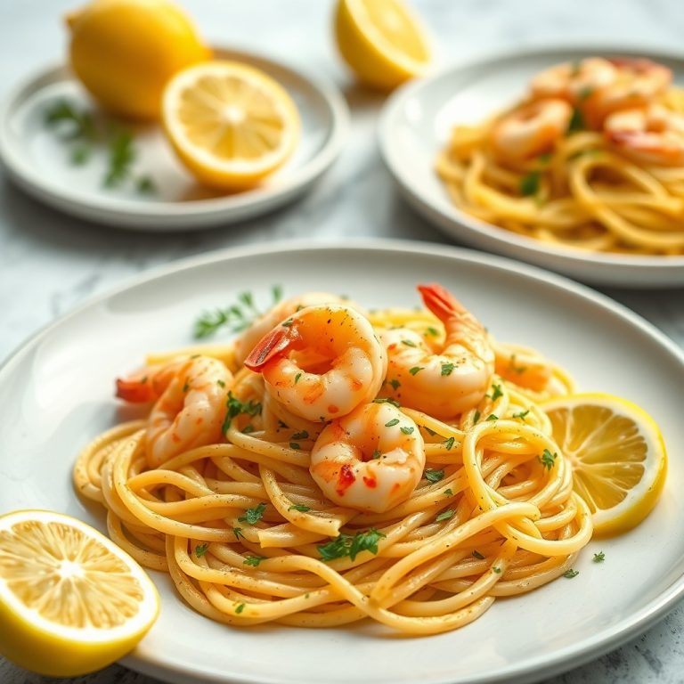 Lemon Garlic Shrimp Pasta: Receita Fácil e Saborosa