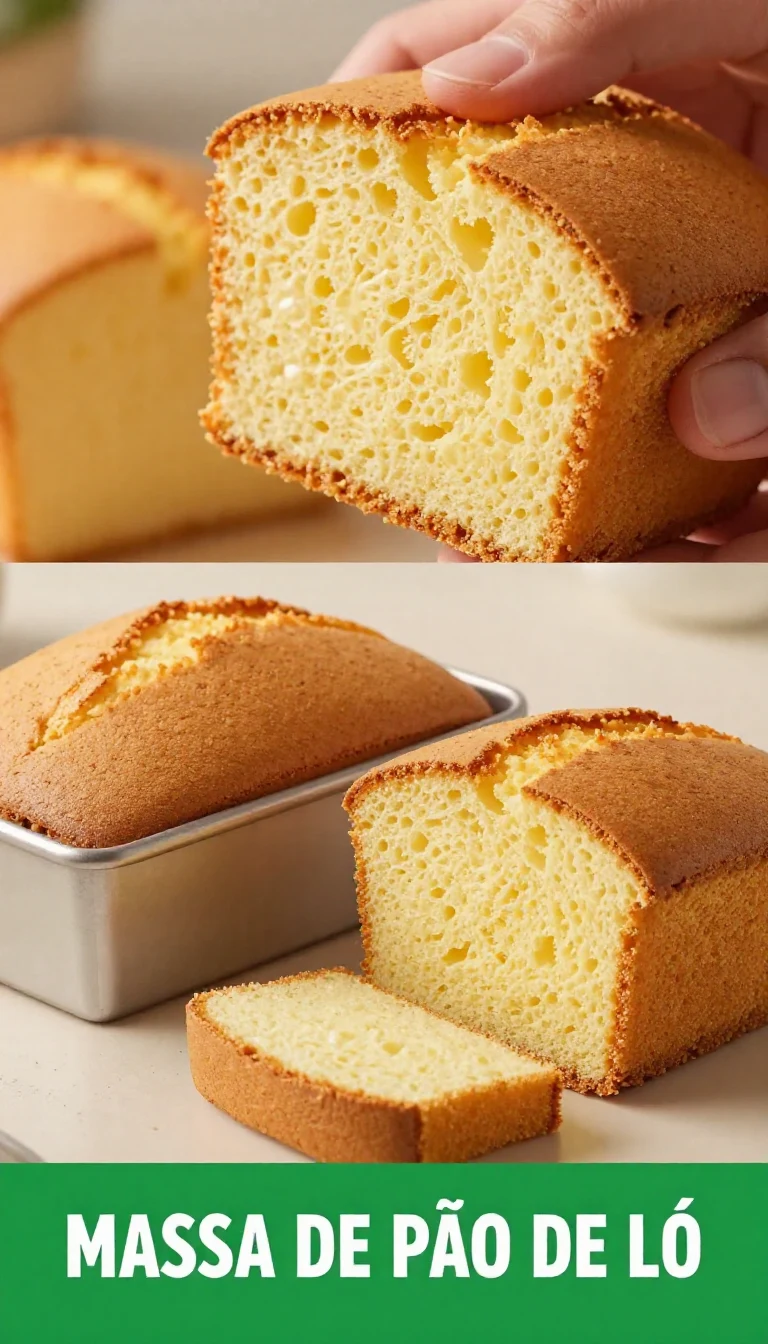 Uma tigela com massa de pão de ló fresca e fofa