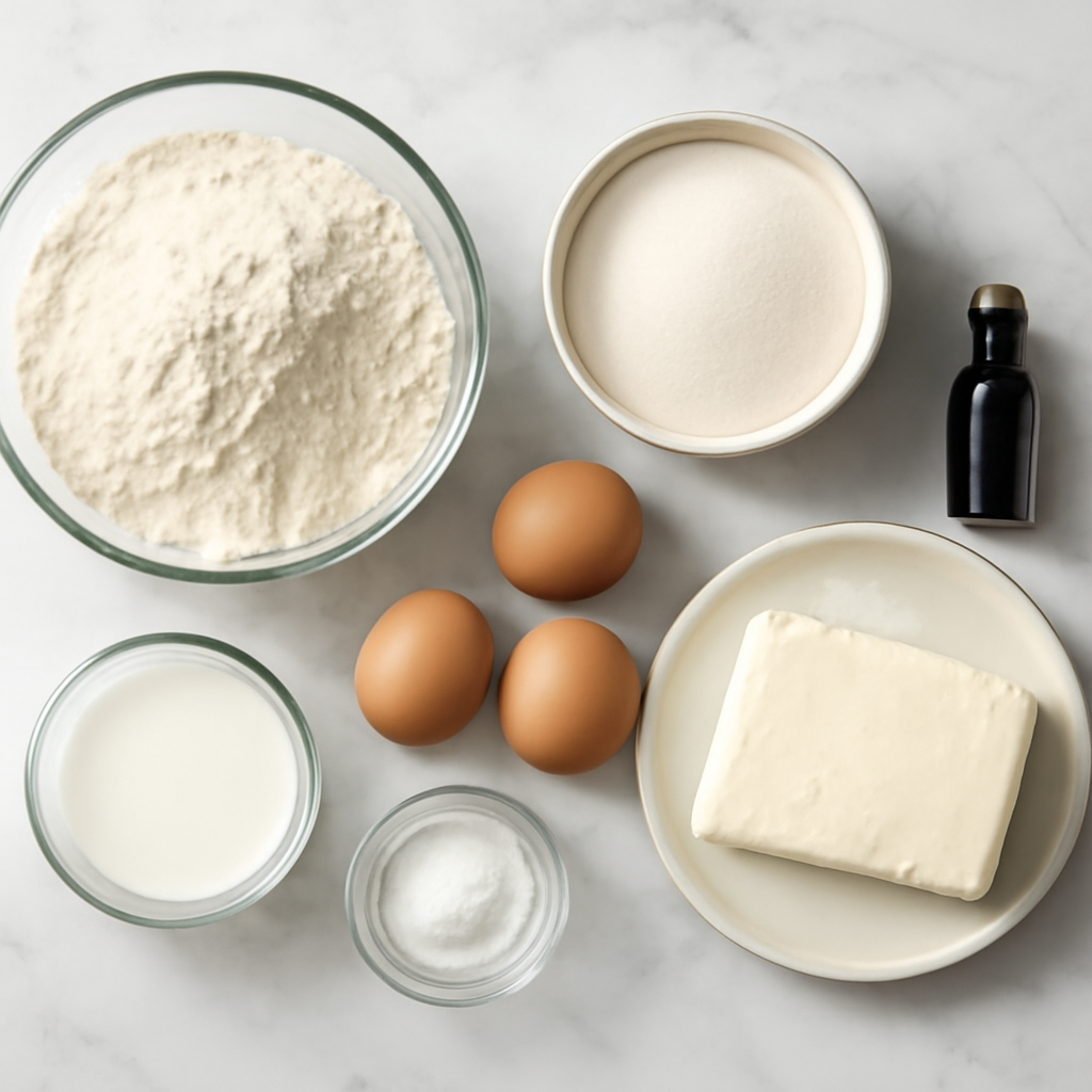 Ingredients for Receita de Bolo Cheesy Facil e Delicioso para Toda Familia