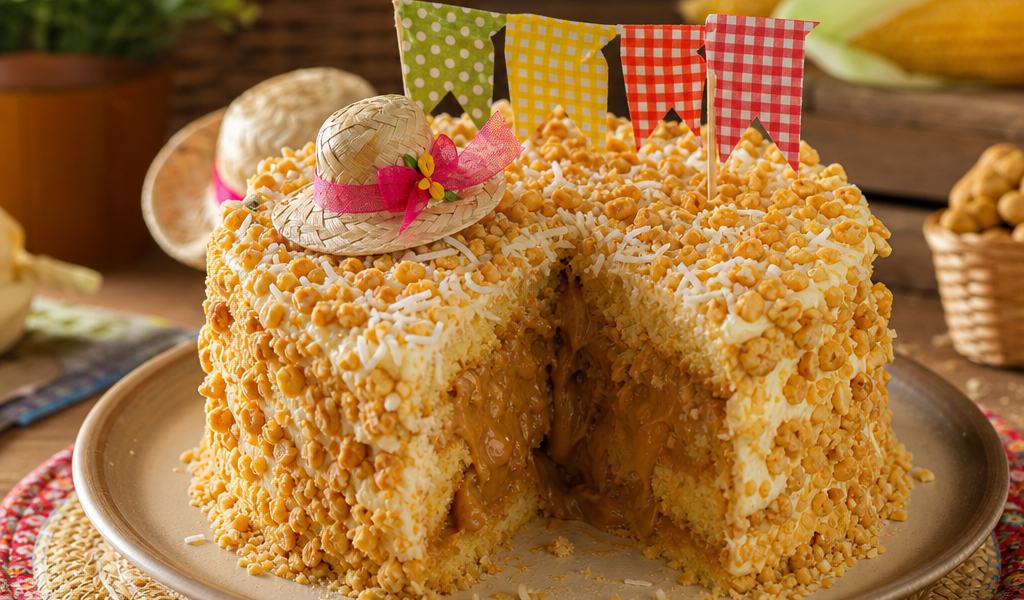 Receita de Bolo Fake Festa Junina Facil e Delicioso para Toda Familia