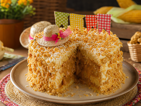 Receita de Bolo Fake Festa Junina Facil e Delicioso para Toda Familia