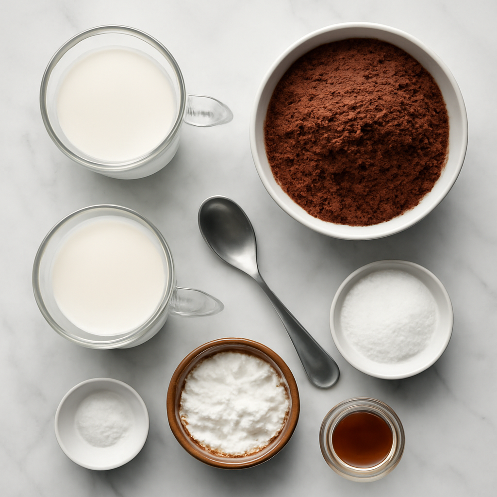 Ingredients for Receita de Chocolate Quente Facil e Delicioso para Toda Familia