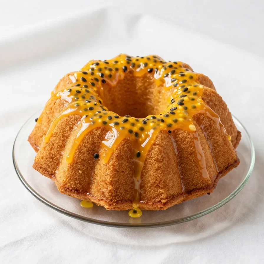 Imagem de uma tigela com farinha de maracujá ao lado de frutas frescas de maracujá.