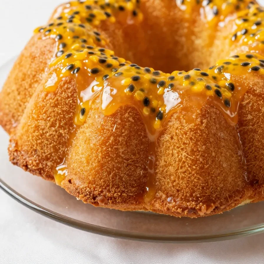 Imagem de uma tigela com farinha de maracujá ao lado de frutas frescas de maracujá.