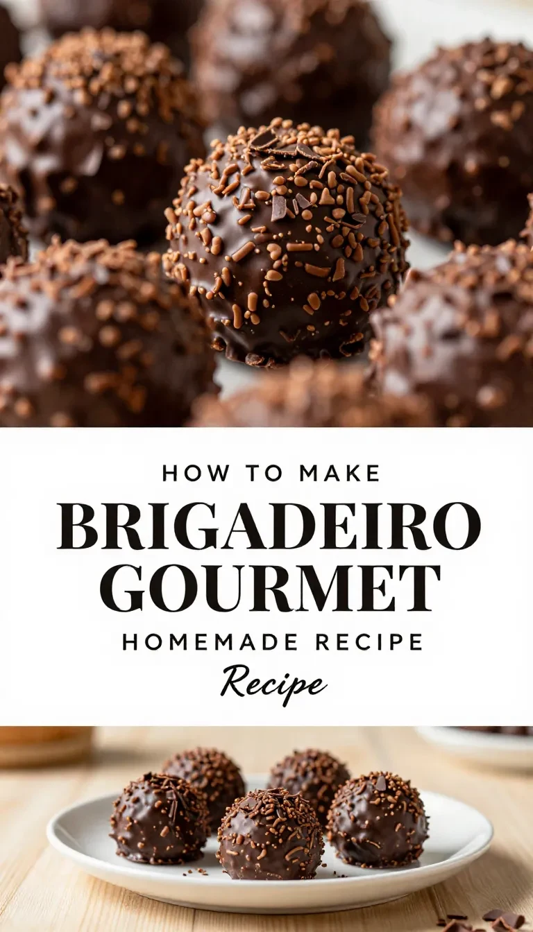 Brigadeiros gourmet dispostos em uma bandeja elegante.